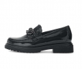 Gabor Damen Loafer Schwarz - Lackleder