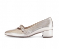 Gabor Damen Spangenpumps Gold - Effektleder