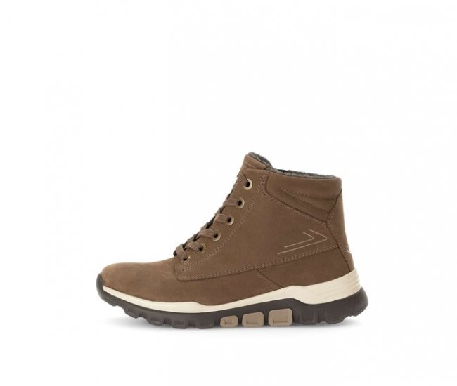 Gabor Damen Sportliche Stiefelette Braun - Rauleder