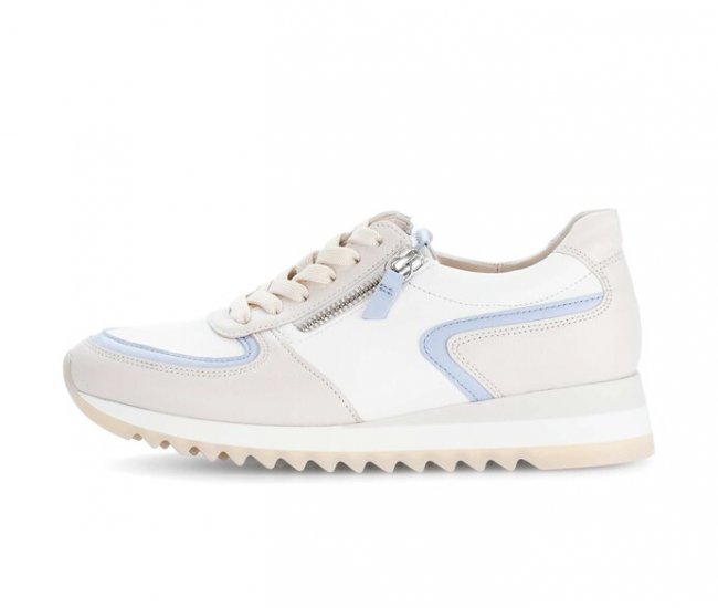 Gabor Damen Sneaker Low Beige - Glattleder