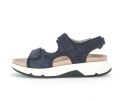 Gabor Damen Trekkingsandale Blau - Materialmix Leder/Lederimitat