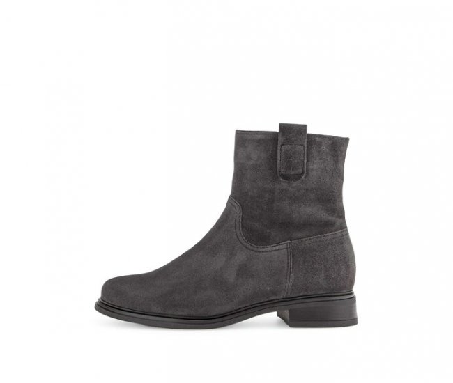 Gabor Damen Elegante Stiefelette Grau - Rauleder