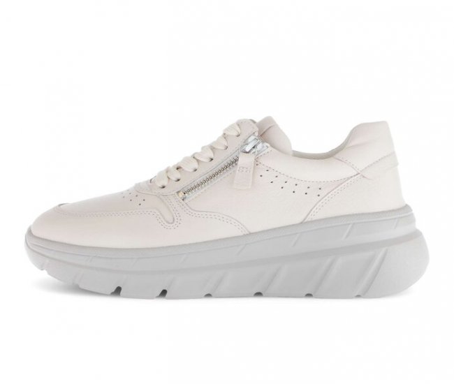Gabor Damen Sneaker Low Creme - Glattleder