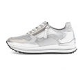Gabor Damen Sneaker Low Silber - Rauleder