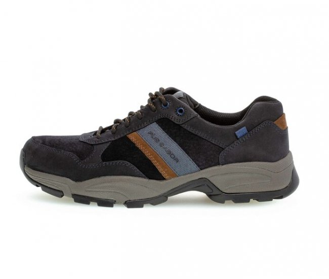 Pius Gabor Herren Sneaker Low Blau - Rauleder