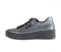 Gabor Damen Sneaker Low Silber - Glattleder