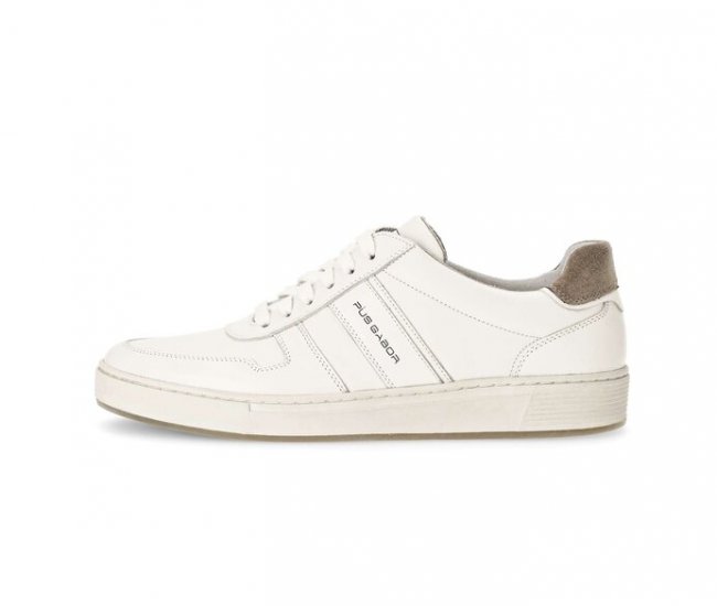 Pius Gabor Herren Sneaker Low Weiß - Glattleder