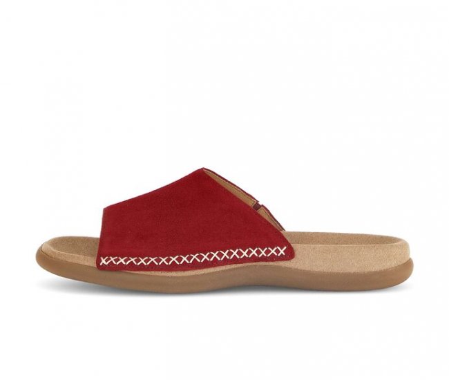 Gabor Damen Pantolette Rot - Rauleder