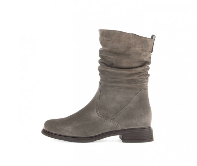 Gabor Damen Elegante Stiefelette Braun - Rauleder