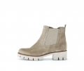 Gabor Damen Chelsea Boot Beige - Rauleder