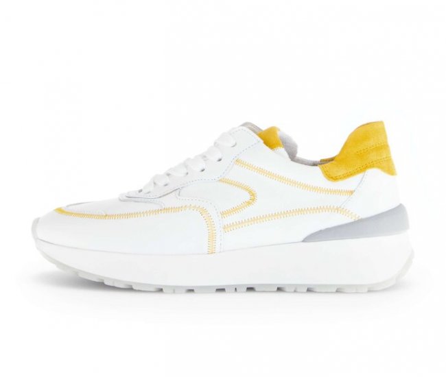 Gabor Damen Sneaker Low Weiß - Glattleder