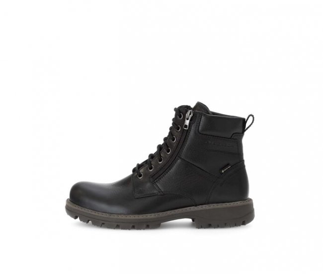 Pius Gabor Herren Boot Schwarz - Glattleder