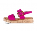 Gabor Damen Plateau Sandale Pink - Rauleder