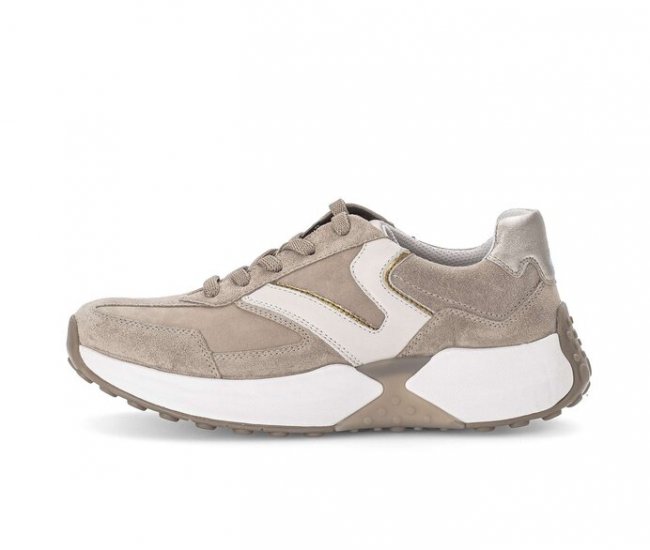 Gabor Damen Sneaker Low Beige - Rauleder