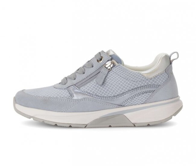Gabor Damen Sneaker Low Blau - Materialmix Leder/Lederimitat