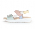Gabor Damen Riemchensandale Multicolour - Glattleder