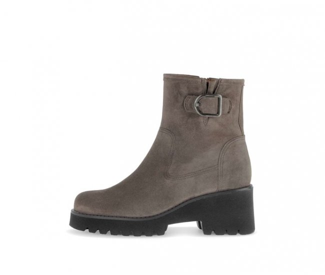 Gabor Damen Plateau Stiefelette Braun - Rauleder
