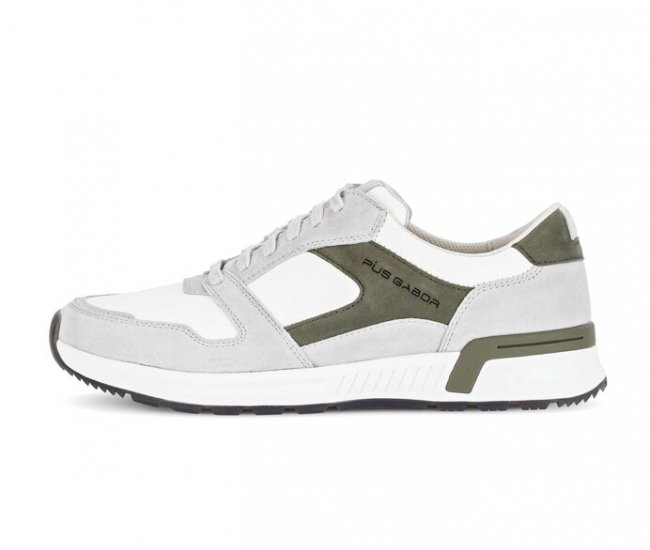 Pius Gabor Herren Sneaker Low Grau - Materialmix Leder/Textil