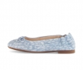 Gabor Damen Eleganter Ballerina Blau - Effektleder