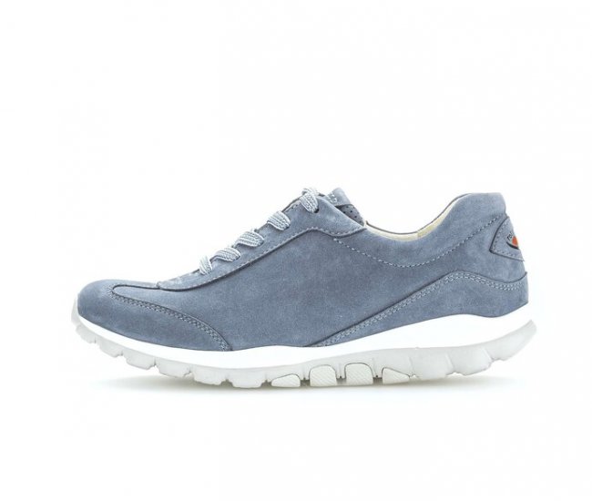 Gabor Damen Sneaker Low Blau - Rauleder
