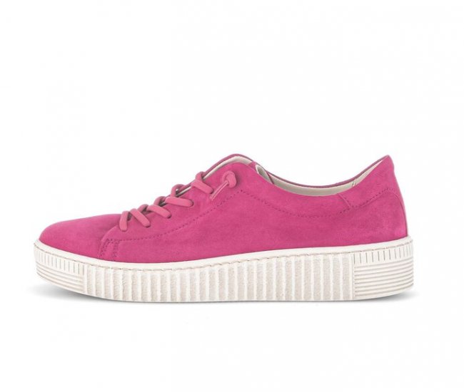 Gabor Damen Sneaker Low Pink - Rauleder
