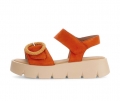 Gabor Damen Plateau Sandale Orange - Rauleder