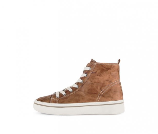Gabor Damen Sneaker High Braun - Glattleder