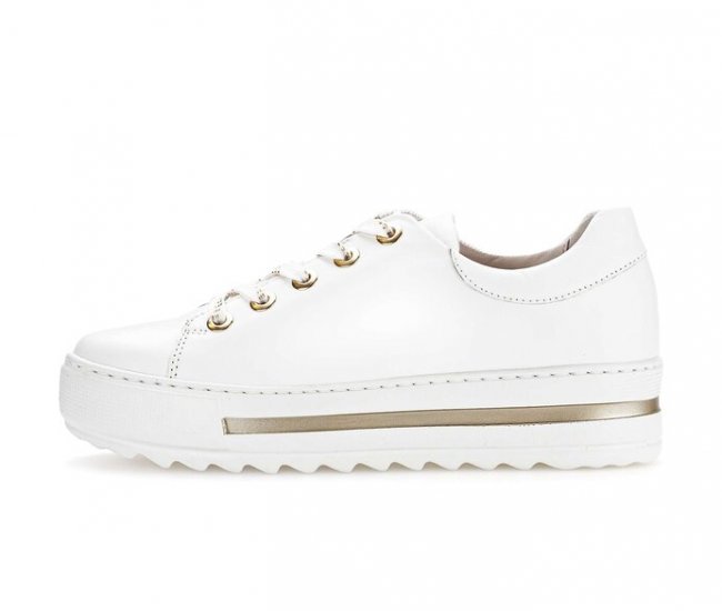Gabor Damen Sneaker Low Weiß - Glattleder