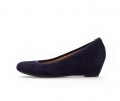 Gabor Damen Keilpumps Blau - Rauleder