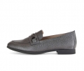 Gabor Damen Slipper Silber - Glattleder