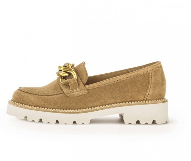 Gabor Damen Loafer Braun - Rauleder