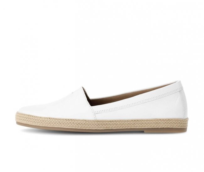 Gabor Damen Slipper Weiß - Glattleder