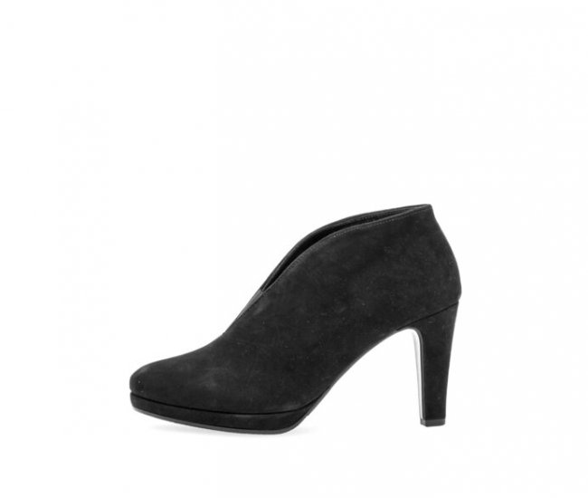 Gabor Damen Ankle Boot Schwarz - Rauleder