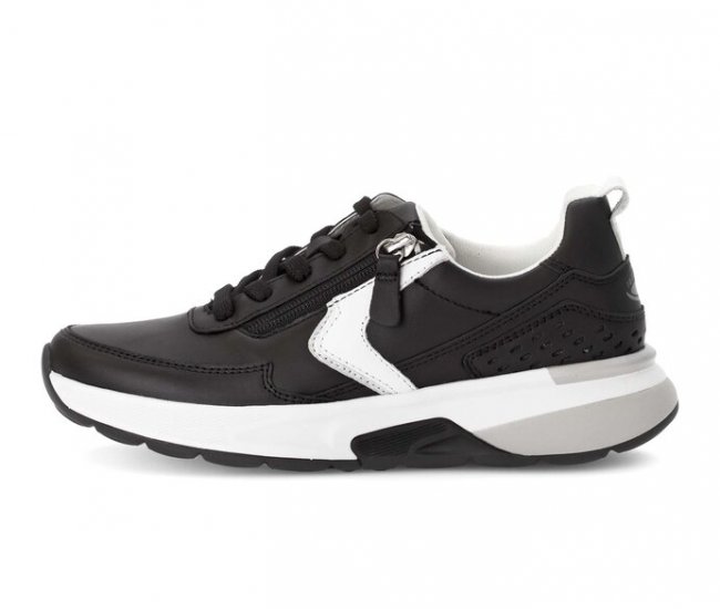 Gabor Damen Sneaker Low Schwarz - Glattleder