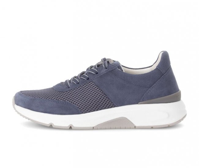 Gabor Damen Sneaker Low Blau - Lederimitat