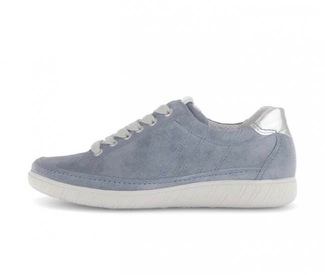 Gabor Damen Sneaker Low Blau - Rauleder