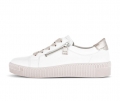 Gabor Damen Sneaker Low Weiß - Materialmix Leder