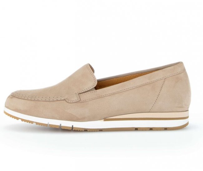 Gabor Damen Slipper Beige - Rauleder