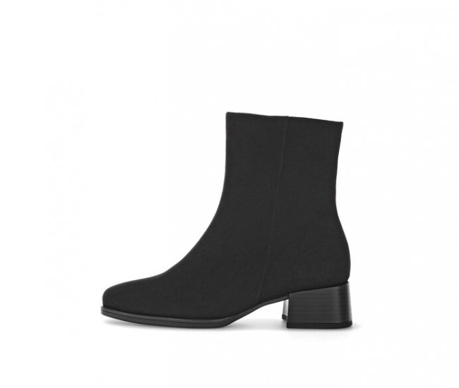 Gabor Damen Elegante Stiefelette Schwarz - Rauleder