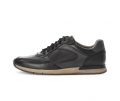 Pius Gabor Herren Sneaker Low Schwarz - Glattleder