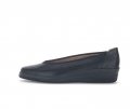 Gabor Damen Sportliche Ballerina Schwarz - Effektleder