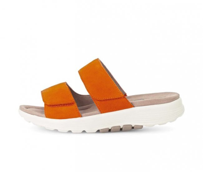 Gabor Damen Pantolette Orange - Rauleder