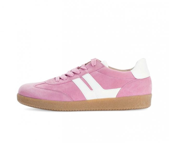 Gabor Damen Sneaker Low Pink - Materialmix Leder