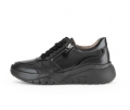 Gabor Damen Sneaker Low Schwarz - Materialmix Leder