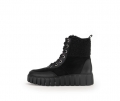 Gabor Damen Plateau Stiefelette Schwarz - Materialmix Leder/Lederimitat