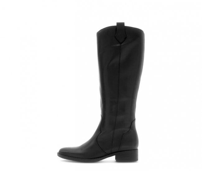 Gabor Damen Eleganter Stiefel Schwarz - Glattleder