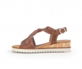 Gabor Damen Keilsandalette Braun - Glattleder