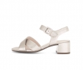 Gabor Damen Riemchensandale Gold - Effektleder