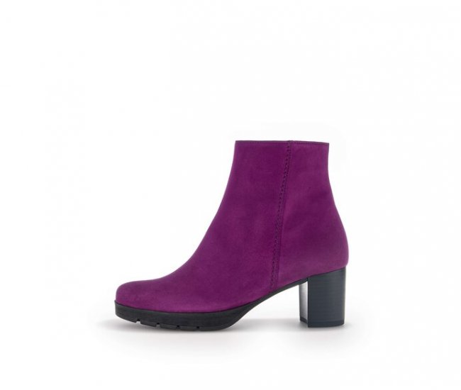 Gabor Damen Plateau Stiefelette Lila - Rauleder