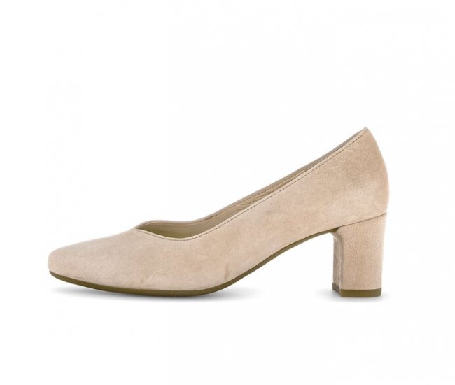 Gabor Damen Eleganter Pumps Beige - Rauleder